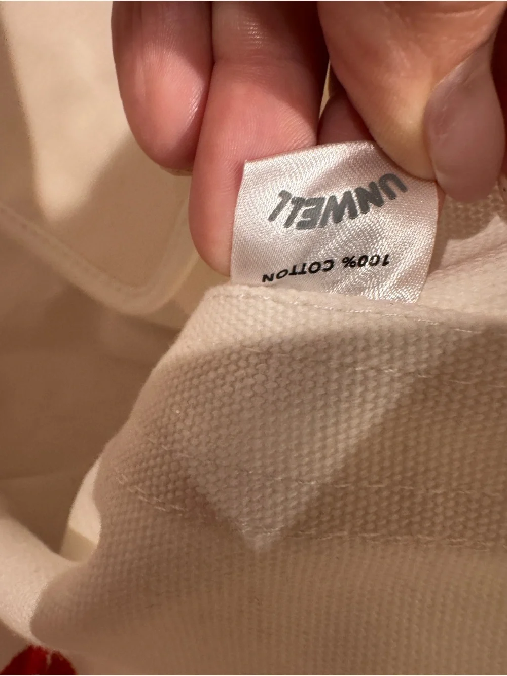 Unwell x Target Canvas Tote Bag Red and White